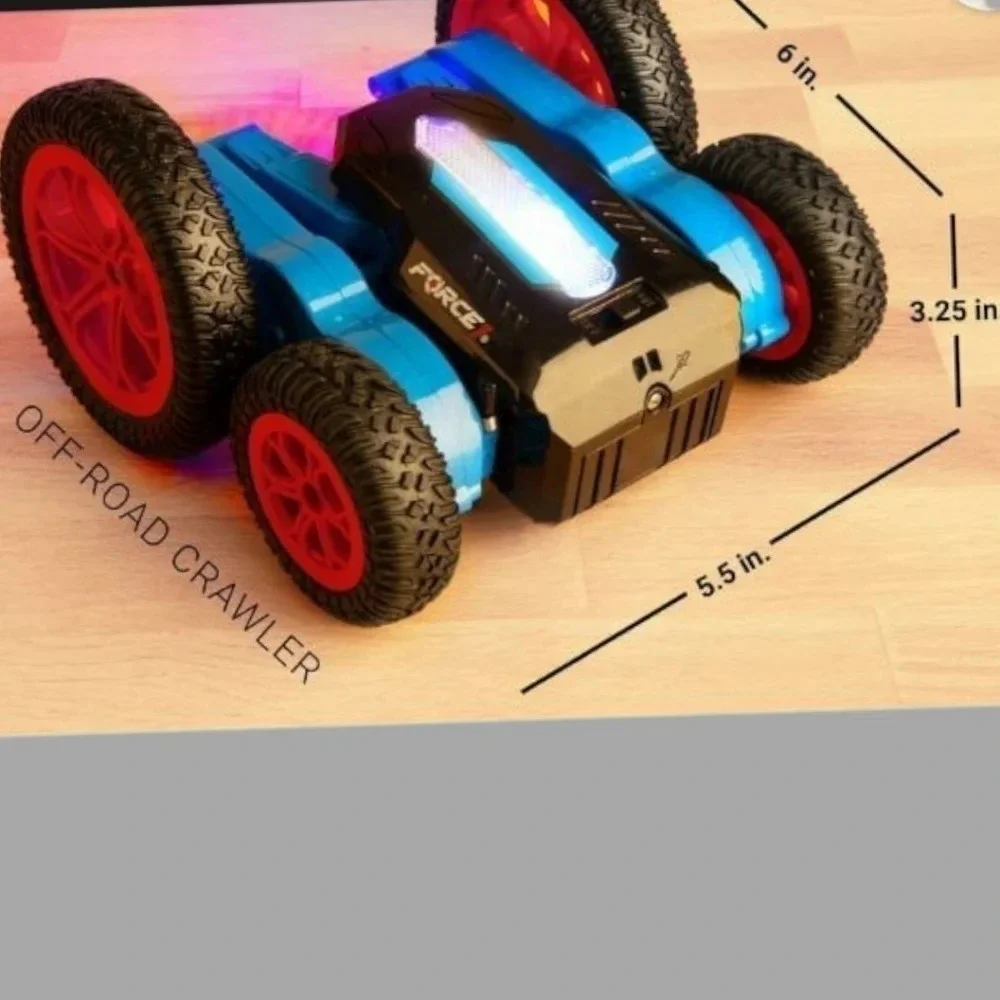 Force1 tornado red led double sided rc car blue/ red color